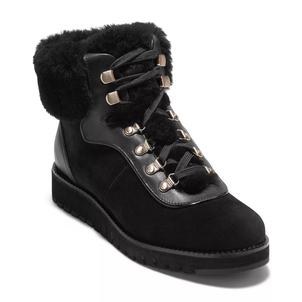 Cole Haan Women's Zerogrand Explorer Upstate Waterproof Wedge Hiker Winter Boots